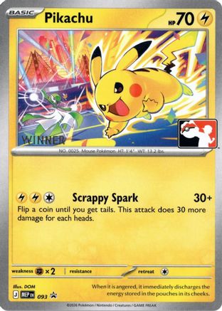 Pikachu (Winner) (093/null) - ME Mega Evolution Promo