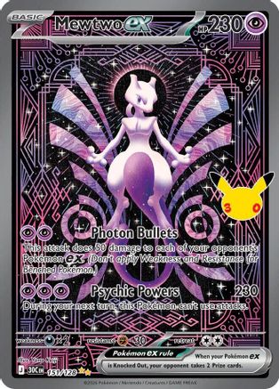 Mewtwo ex (151/128) - ME 30th Celebration Holofoil