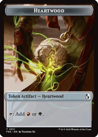 Heartwood // Thopter Double-Sided Token (FRA-11 // 14) - Reality Fracture Foil