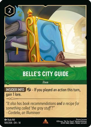 Belle's City Guide (100/204) - Hyperia City Cold Foil