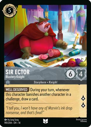 Sir Ector - Blustery Knight (190/204) - Hyperia City Cold Foil