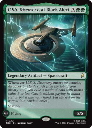 U.S.S. Discovery, at Black Alert (TRK-221) - Star Trek