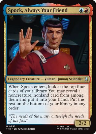 Spock, Always Your Friend (TRK-253) - Star Trek Foil