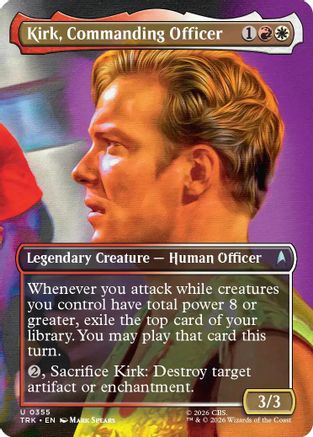 Kirk, Commanding Officer (Borderless) (TRK-355) - Star Trek Foil