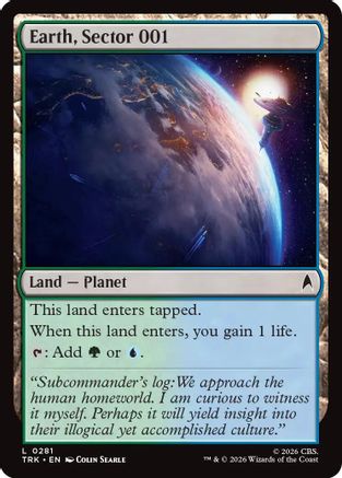 Earth, Sector 001 (TRK-281) - Star Trek Foil