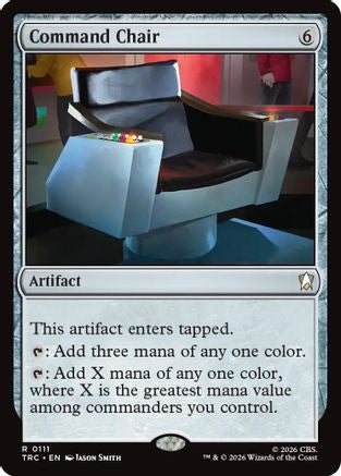 Command Chair (Surge Foil) (TRC-111) - Commander: Star Trek Foil