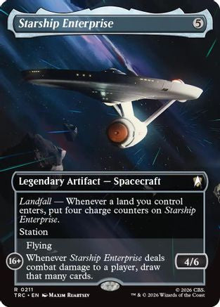 Starship Enterprise (Borderless) (TRC-211) - Commander: Star Trek