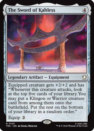 The Sword of Kahless (TRC-123) - Commander: Star Trek