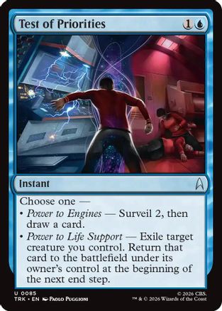 Test of Priorities (TRK-085) - Star Trek Foil