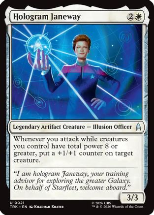 Hologram Janeway (TRK-021) - Star Trek Foil