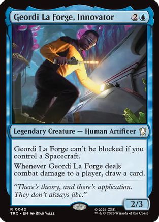 Geordi La Forge, Innovator (Surge Foil) (TRC-042) - Commander: Star Trek Foil