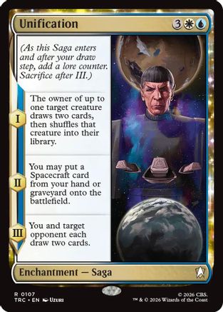 Unification (TRC-107) - Commander: Star Trek