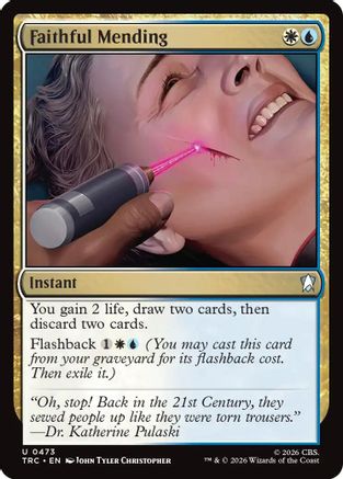 Faithful Mending (Surge Foil) (TRC-473) - Commander: Star Trek Foil