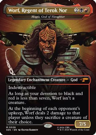 Worf, Regent of Terok Nor - Mogis, God of Slaughter (Borderless) (SDS-026) - Star Trek: Stardates
