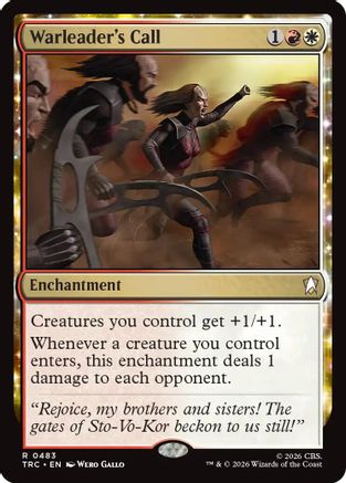 Warleader's Call (Surge Foil) (TRC-483) - Commander: Star Trek Foil