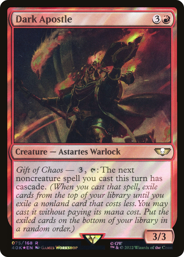 Dark Apostle (Surge Foil) [Warhammer 40,000]
