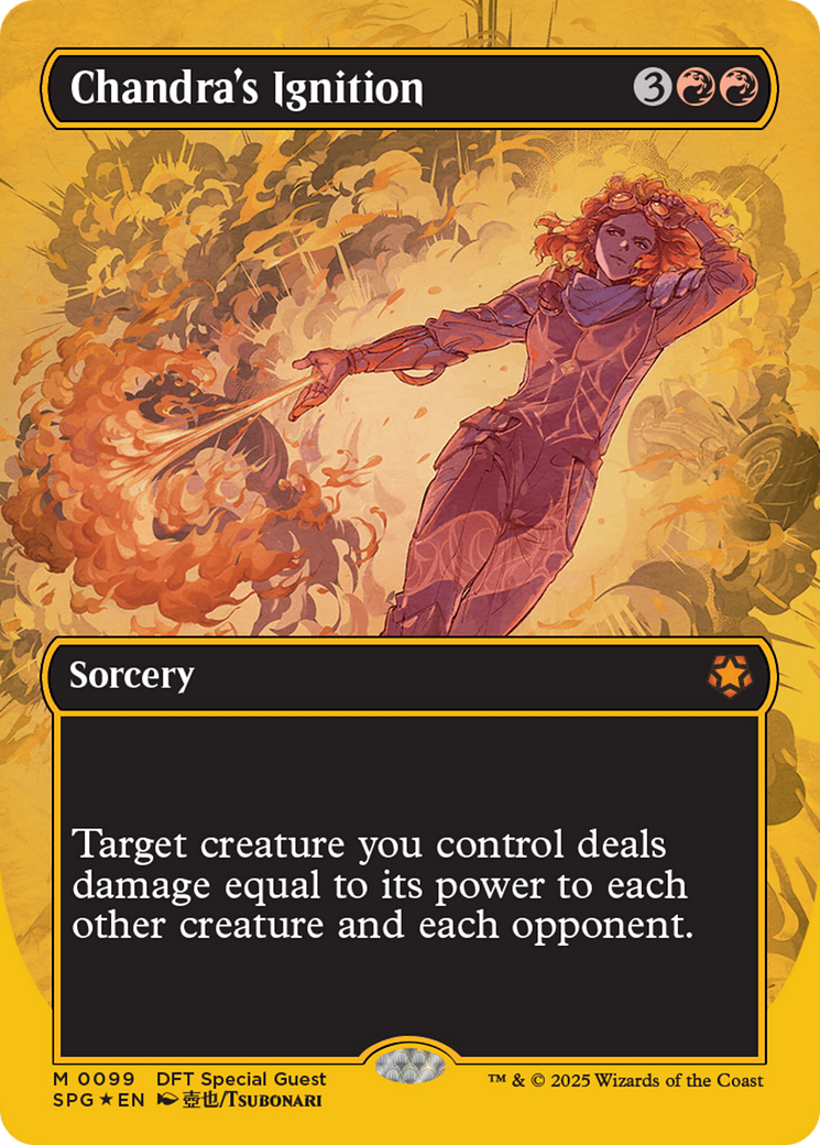 Chandra's Ignition (Borderless) (First-Place Foil) (SPG-099) - Aetherdrift Foil
