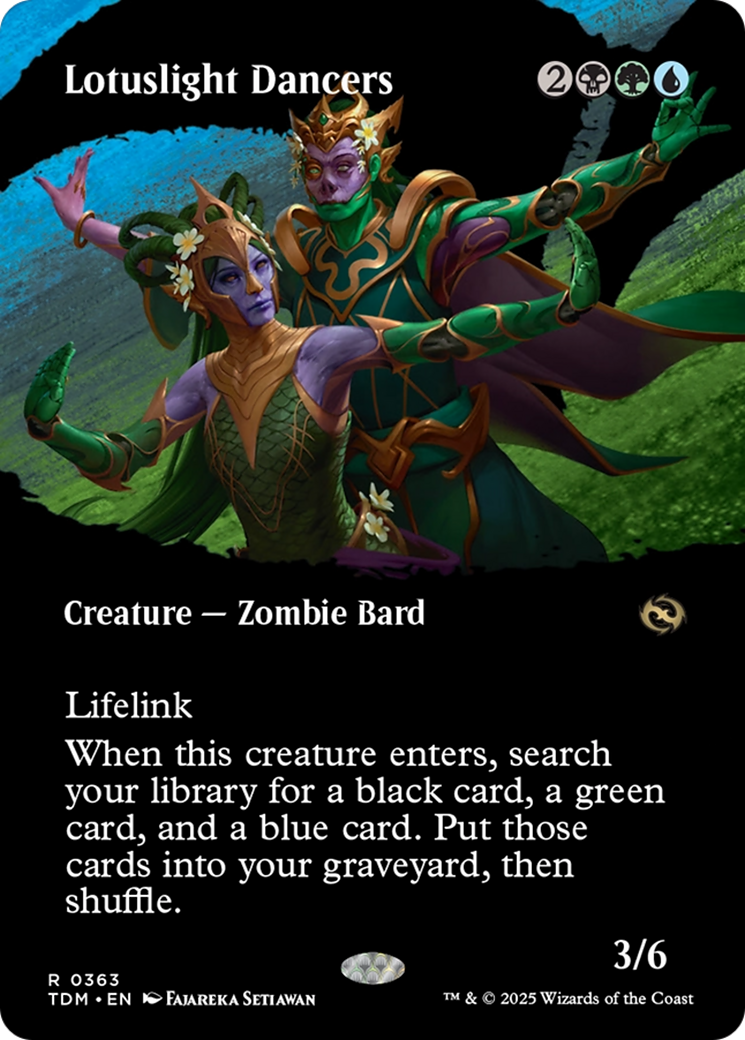 Lotuslight Dancers (Borderless) (TDM-363) - Tarkir: Dragonstorm