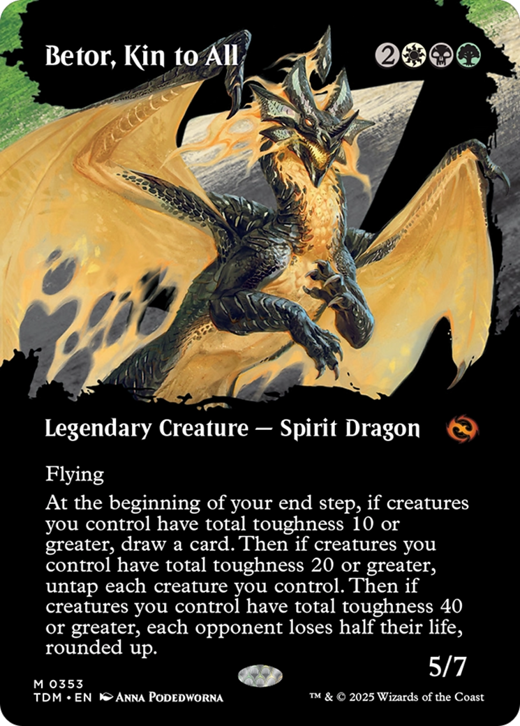 Betor, Kin to All (Borderless) (TDM-353) - Tarkir: Dragonstorm