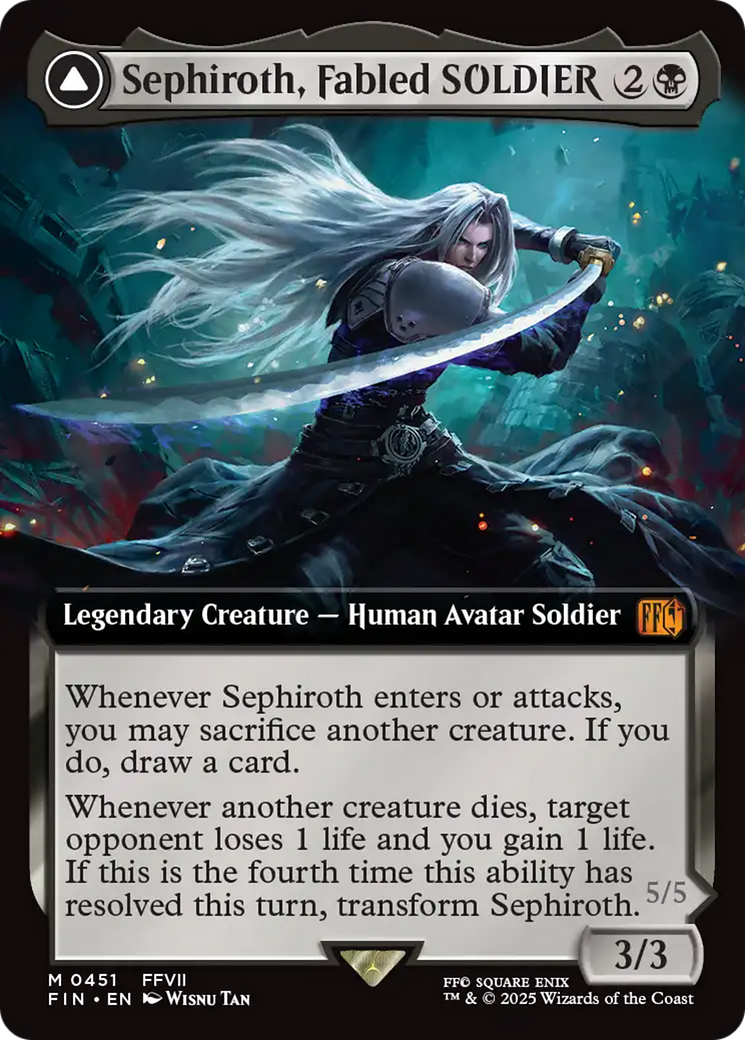 Sephiroth, Fabled SOLDIER (Extended Art) (FIN-451) - FINAL FANTASY