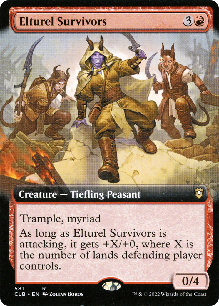 Elturel Survivors (Extended Art) [Commander Legends: Battle for Baldur's Gate]