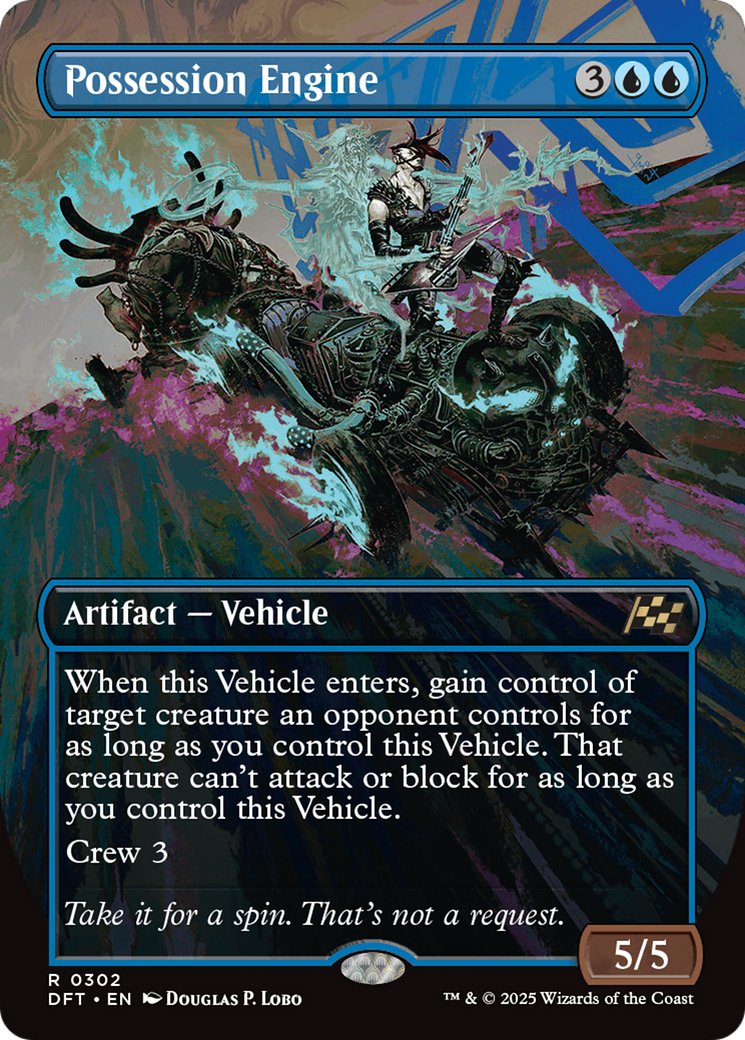 Possession Engine (Borderless) (-302) - Aetherdrift Foil