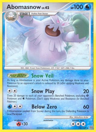 Abomasnow 012/100 - Rare