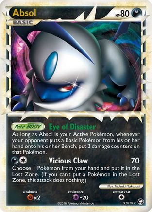 Absol (Prime) 091/102 - Ultra Rare - Holofoil