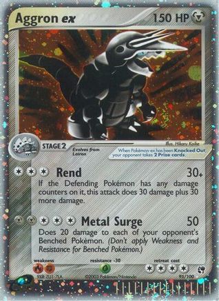 Aggron ex 095/100 - Ultra Rare - Holofoil