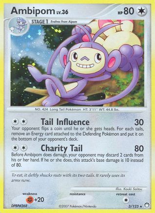Ambipom 003/123/123 - Holo Rare - Holofoil