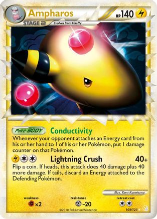 Ampharos (Prime) 105/123/123 - Ultra Rare - Holofoil