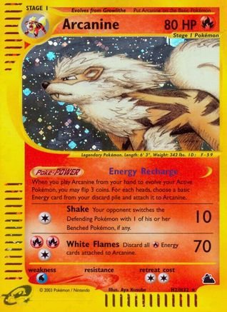 Arcanine (H2) 0H2/144 - Holo Rare - Holofoil