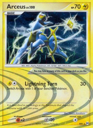 Arceus (AR6) AR6/99 - Holo Rare - Holofoil