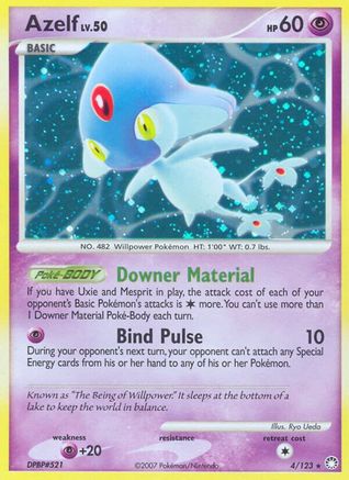 Azelf 004/123/123 - Holo Rare - Holofoil