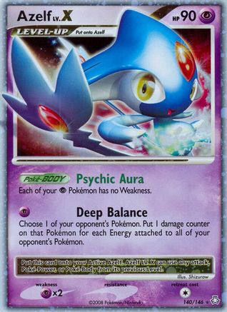 Azelf LV.X 140/146 - Ultra Rare - Holofoil
