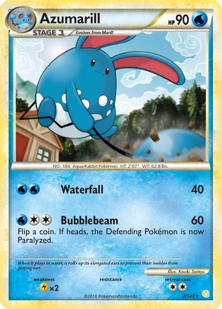 Azumarill 002/123 - Holo Rare - Holofoil