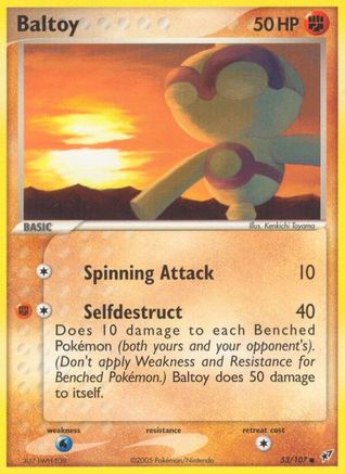 Baltoy 053/107/107 - Common - Reverse Holofoil