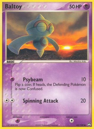 Baltoy 044/108 - Common - Reverse Holofoil