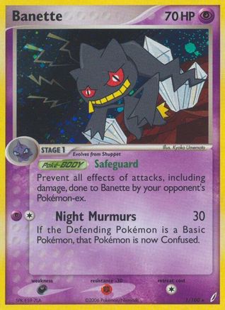 Banette 001/100/100 - Holo Rare - Reverse Holofoil