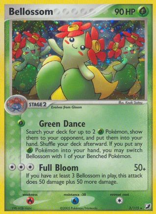 Bellossom 003/115 - Holo Rare - Reverse Holofoil