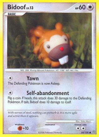 Bidoof 054/100/100 - Common