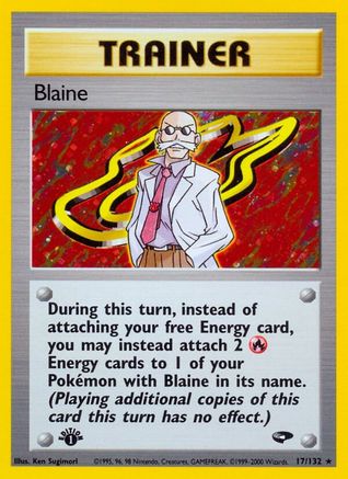 Blaine (17) 017/132/132 - Holo Rare - Unlimited Holofoil