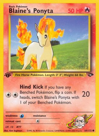 Blaine's Ponyta 064/132/132 - Common - Unlimited