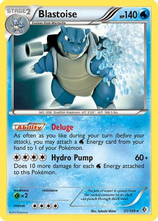 Blastoise 031/149 - Holo Rare - Holofoil