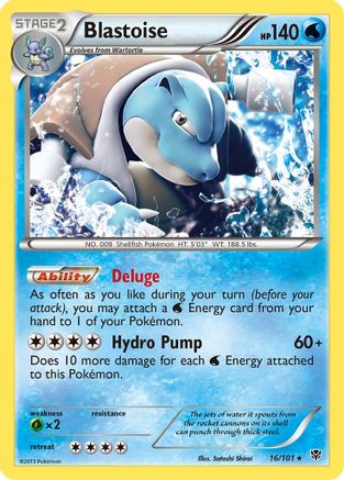Blastoise 016/101/101 - Holo Rare - Holofoil