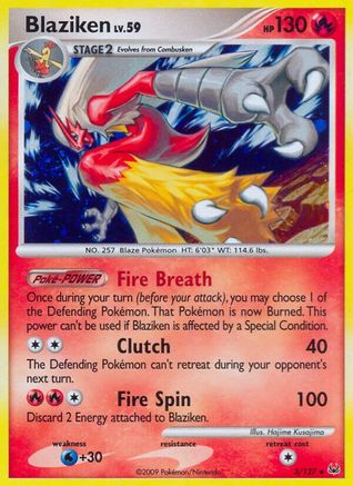 Blaziken 003/127 - Holo Rare - Holofoil