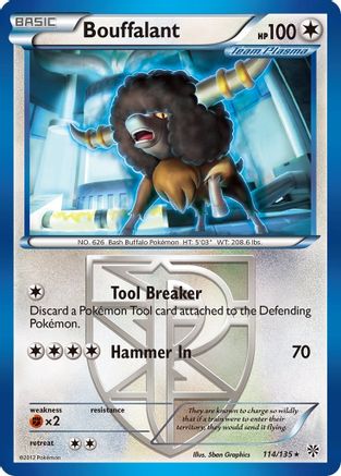 Bouffalant (Team Plasma) 114/135 - Rare
