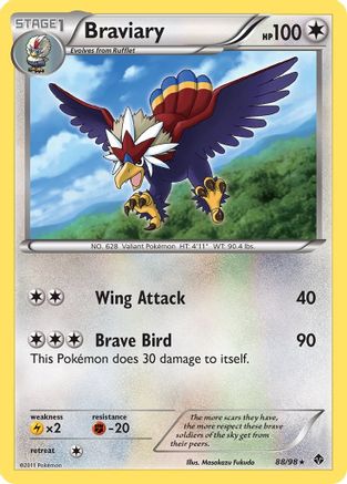 Braviary 088/98 - Holo Rare - Holofoil