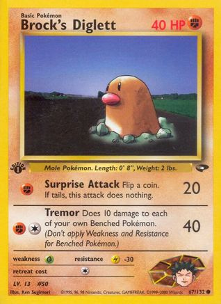 Brock's Diglett 067/132/132 - Common - Unlimited