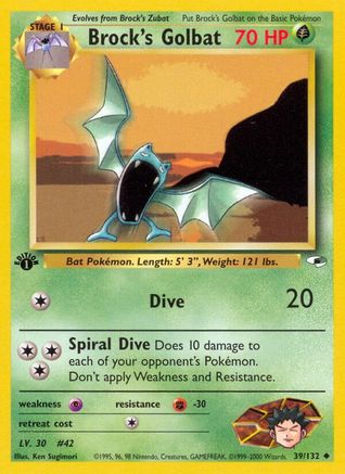 Brock's Golbat 039/132/132 - Uncommon - Unlimited